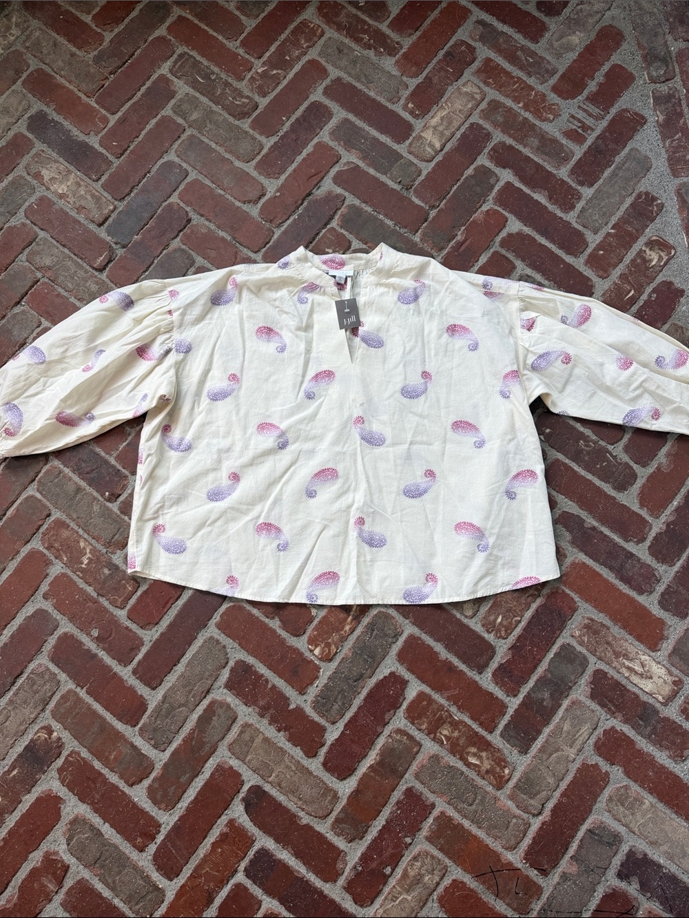 NWT J.Jill Paisley Print Blouse Top - Picture 2 of 7